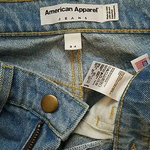 American Apparel high waisted jeans